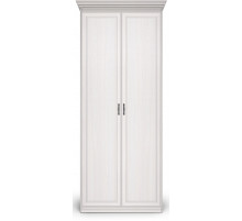 Шкаф 2-х дверный Неаполь Ясень анкор светлый (патина "серебро")