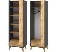 Шкаф комбинированный Сканди МН-036-09(графит)