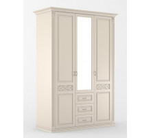 Трехстворчатый шкаф для одежды Верона MUR-102-03 st с зеркалом