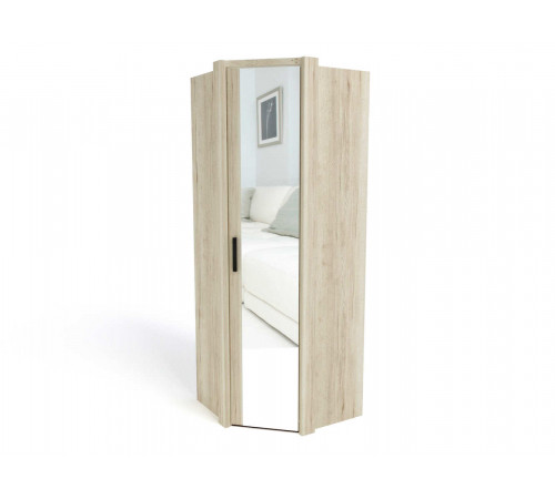 Угловой шкаф для одежды СМ-14 Мале с зеркалом Угловой шкаф для одежды СМ-14 Мале с зеркалом