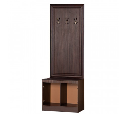 Тубма с вешалкой для прихожей Инна 620 темная